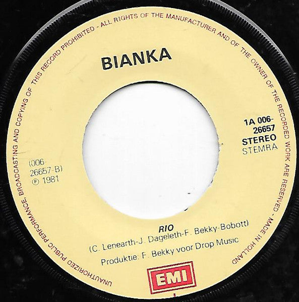 Bianka - Ik Heb Nieuws Voor Jou Vinyl Singles