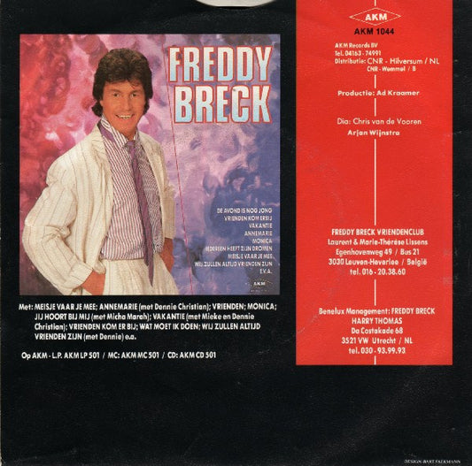 Freddy Breck - Waarom Heb Je Mij Verlaten ? Vinyl Singles Vinyl Zeer Goed / Hoesje Sticker "VINYLSINGLES.NL"