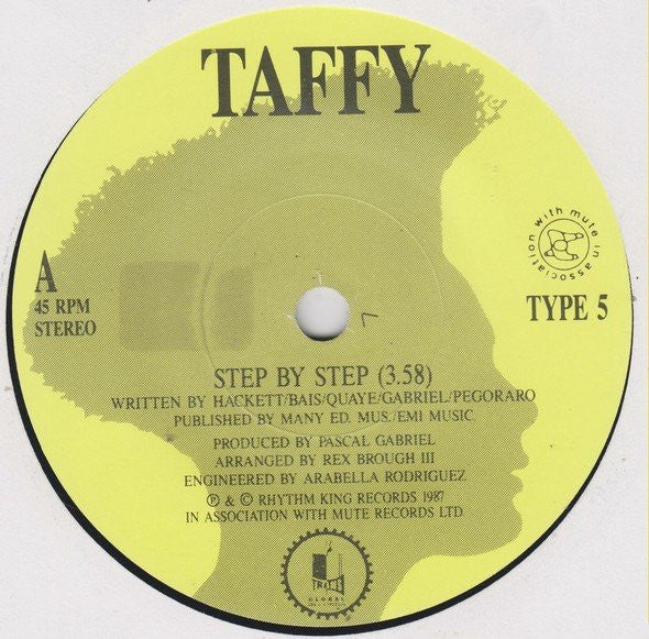 Taffy - Step By Step Vinyl Singles Vinyl Very Good (VG) <br> Hoes Good Plus (G+)