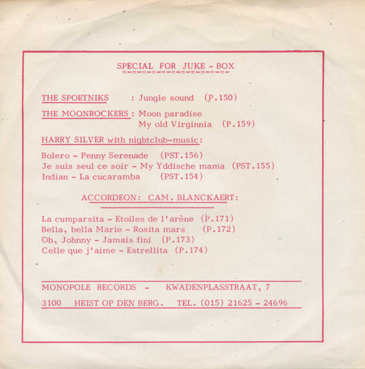 Camille Blanckaert - Oh Johnny Vinyl Singles Vinyl Zeer Goed / Hoesje Goed "VINYLSINGLES.NL"