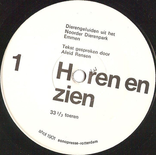 No Artist - Horen En Zien * Vinyl Singles Vinyl Very Good (VG) <br> Hoes Good Plus (G+)