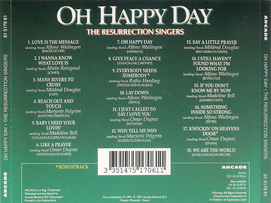 Resurrection Singers - Oh Happy Day (CD)