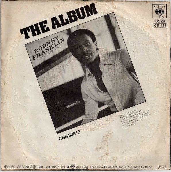 Rodney Franklin - The Groove 40518 Vinyl Singles Vinyl Very Good (VG) <br> Hoes Good Plus (G+)