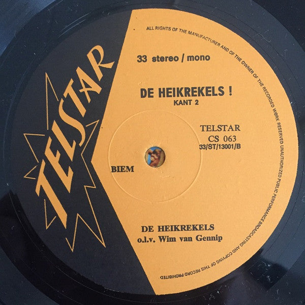Heikrekels - De Heikrekels (LP) Vinyl LP Vinyl Very Good (VG) <br> Hoes Good Plus (G+)
