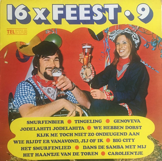 Various - 16 x Feest 9 (LP) 50464 Vinyl LP VINYLSINGLES.NL