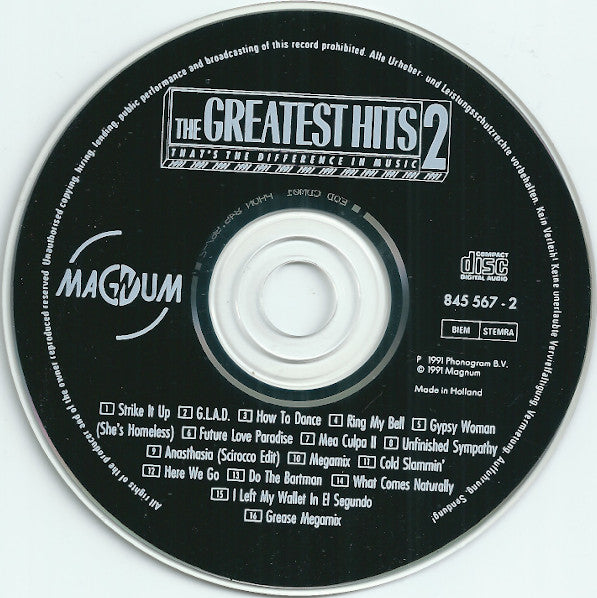 Various - The Greatest Hits 2 1991 (CD) Compact Disc Goede Staat