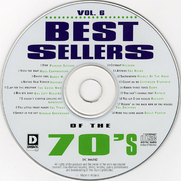 Various - Best Sellers Of The 70's - Vol. 8 (CD) Compact Disc Goede Staat