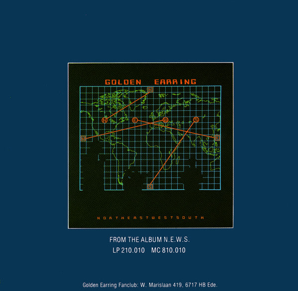 Golden Earring - Clear Night Moonlight Vinyl Singles Vinyl Very Good (VG) <br> Hoes Good Plus (G+)