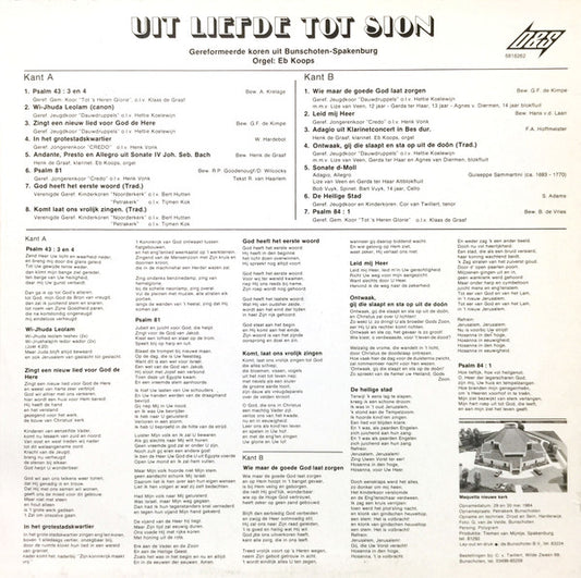 Various - Uit Liefde Tot Sion (LP)