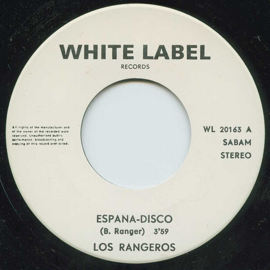 Los Rangeros - Espana Disco Vinyl Singles Vinyl Zeer Goed / Hoesje Goed "VINYLSINGLES.NL"