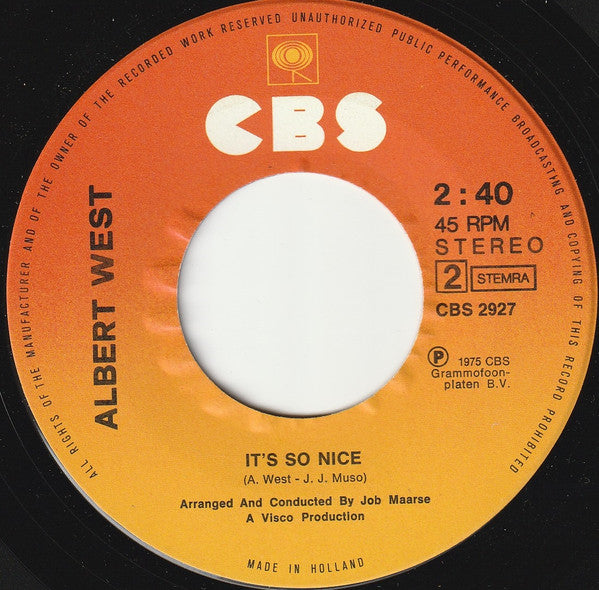 Albert West - You And Me Vinyl Singles Vinyl Goed / Hoes Generic