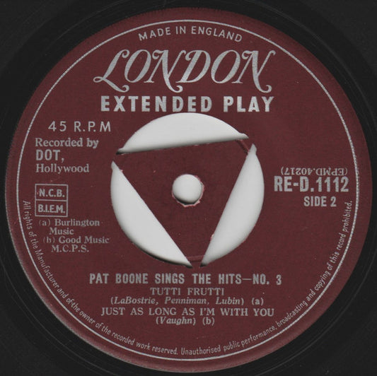 Pat Boone - Sings The Hits Number 3