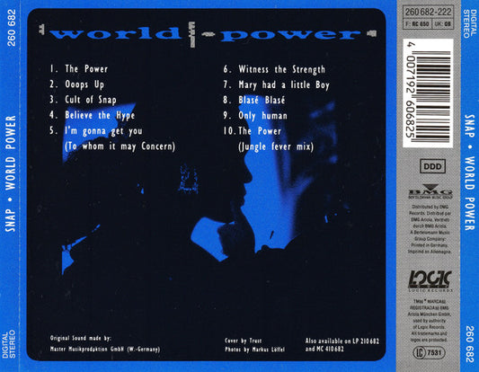 Snap! - World Power (CD) Compact Disc Goede Staat "VINYLSINGLES.NL"