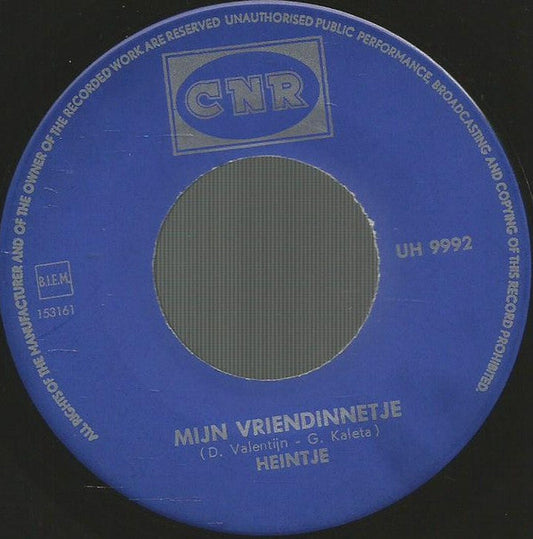 Heintje - Mijn Vriendinnetje 43515 Vinyl Singles Vinyl Zeer Goed / Hoesje Generic "VINYLSINGLES.NL"