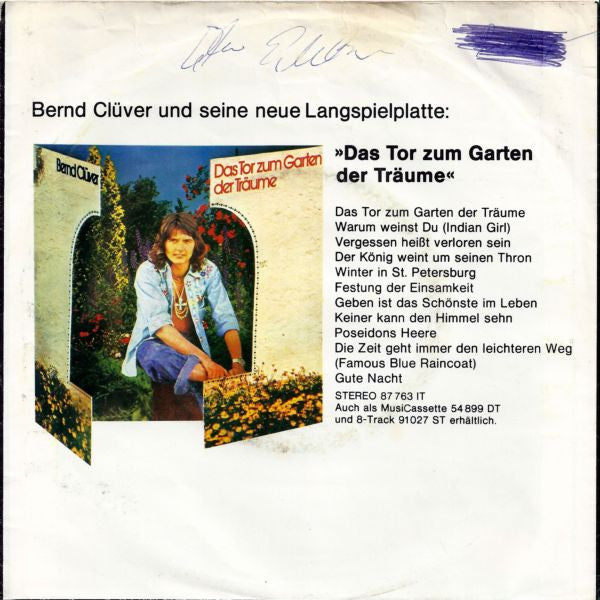 Bernd Clüver - Bevor Du Einschläfst... Tausend Kleine Sterne Vinyl Singles Vinyl Very Good (VG) <br> Hoes Good Plus (G+)