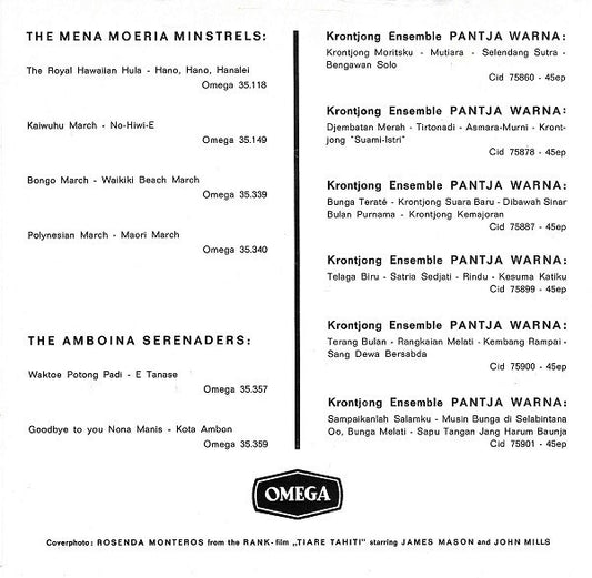 Amboina Serenaders - Waktoe Potong Padi Vinyl Singles Vinyl Zeer Goed / Hoesje Goed "VINYLSINGLES.NL"