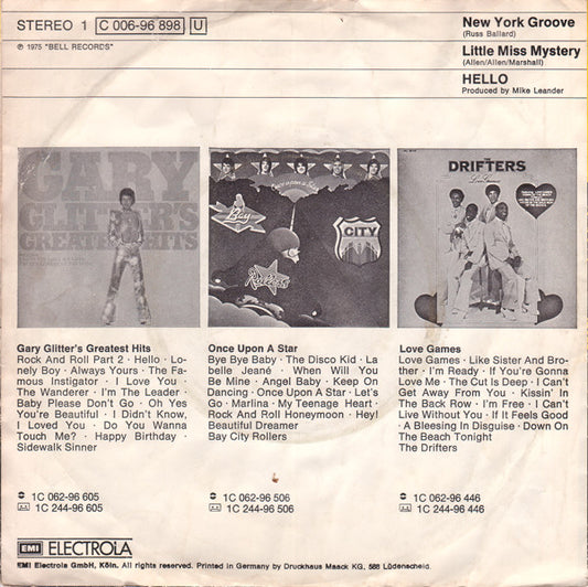 Hello - New York Groove