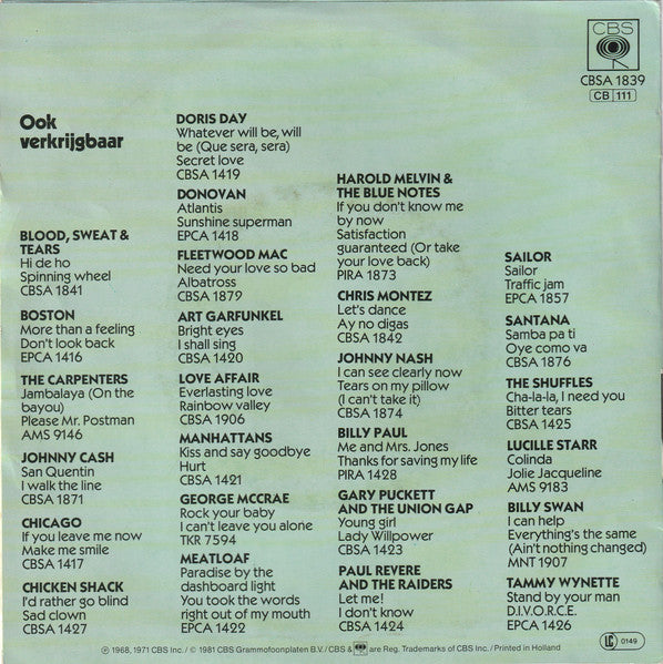 Andy Williams - Battle Hymn Of The Republic Vinyl Singles Vinyl Very Good (VG) <br> Hoes Good Plus (G+)