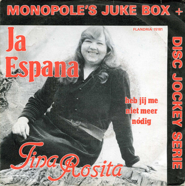 Tina Rosita - Ja Espana Vinyl Singles Vinyl Very Good (VG) <br> Hoes Good Plus (G+)