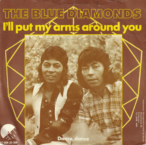 Blue Diamonds - I'll Put My Arms Around You Vinyl Singles Vinyl Very Good (VG) <br> Hoes Good Plus (G+)