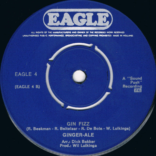 Ginger Ale - The Flood Vinyl Singles Vinyl Very Good (VG) <br> Hoes Good Plus (G+)