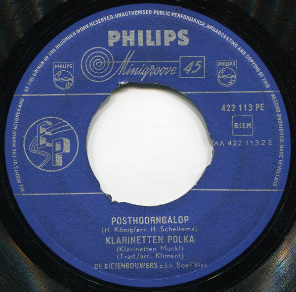 Bietenbouwers - Circus Renz Vinyl Singles Vinyl Very Good (VG) <br> Hoes Good Plus (G+)