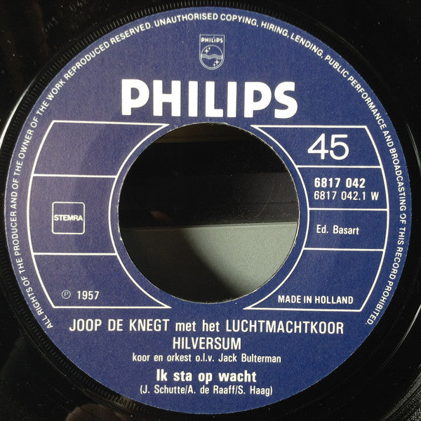 Joop de Knegt - Ik Sta Op Wacht Vinyl Singles Vinyl Goed / Hoes Generic