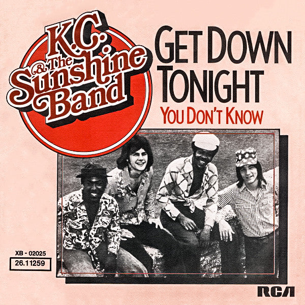 KC & The Sunshine Band - Get Down Tonight 40164 Vinyl Singles Vinyl Very Good (VG) <br> Hoes Good Plus (G+)