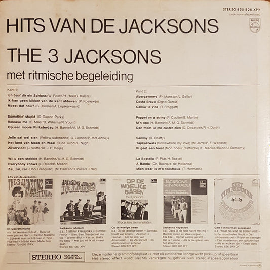 3 Jacksons - Hits Van De Jacksons (LP) Vinyl LP Vinyl Zeer Goed / Hoesje Goed "VINYLSINGLES.NL"