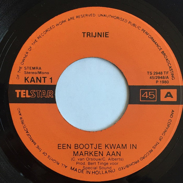 Wendy - Een Bootje Kwam In Marken Aan Vinyl Singles