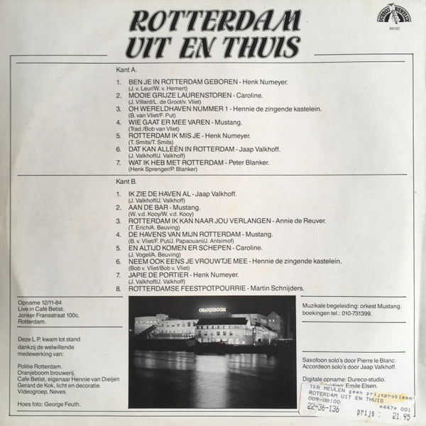 Various - Rotterdam Uit En Thuis (LP) Vinyl LP Vinyl Very Good (VG) <br> Hoes Good Plus (G+)