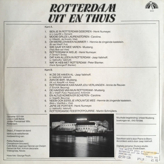 Various - Rotterdam Uit En Thuis (LP) Vinyl LP Vinyl Zeer Goed / Hoesje Goed "VINYLSINGLES.NL"
