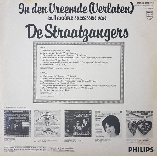 Straatzangers - In Den Vreemde (Verlaten ) (LP) Vinyl LP Vinyl Very Good (VG) <br> Hoes Good Plus (G+)