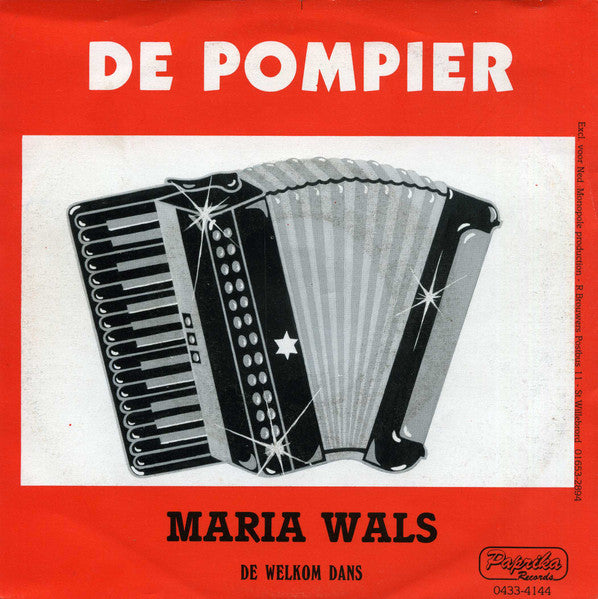 Pompier - Mariawals Vinyl Singles Vinyl Very Good (VG) <br> Hoes Good Plus (G+)