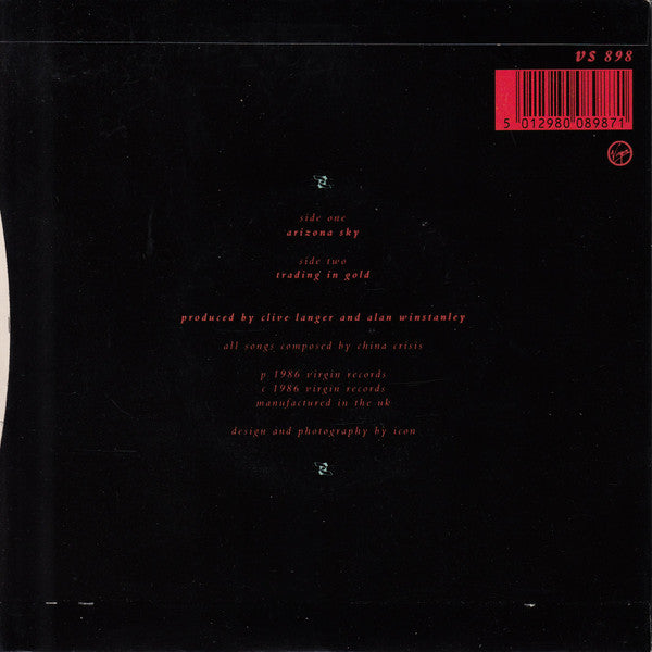 China Crisis - Arizona Sky Vinyl Singles Vinyl Very Good (VG) <br> Hoes Good Plus (G+)