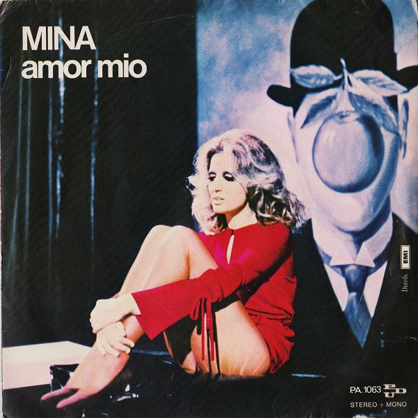 Mina - Amor Mio Vinyl Singles Vinyl Very Good (VG) <br> Hoes Good Plus (G+)