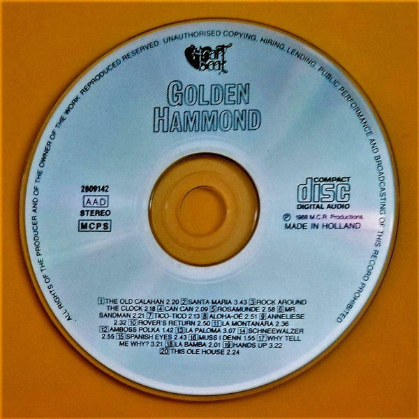 Campbell Farrell - Golden Hammond (CD) Compact Disc Vinyl Very Good (VG) <br> Hoes Good Plus (G+)