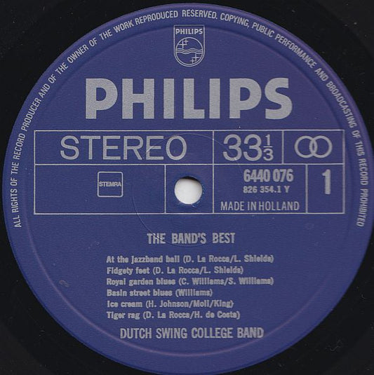 Dutch Swing College Band - The Band's Best (LP) Vinyl LP Vinyl Zeer Goed / Hoesje Goed "VINYLSINGLES.NL"