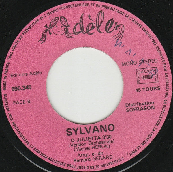 Sylvano - O Julietta