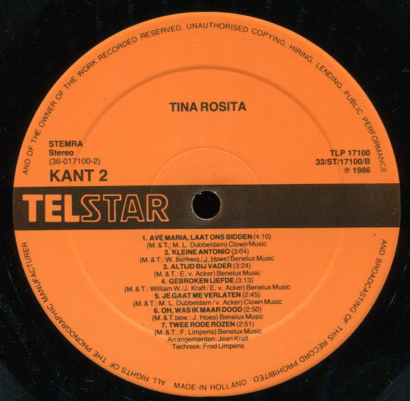 Tina Rosita - Tina Rosita (LP) 52334