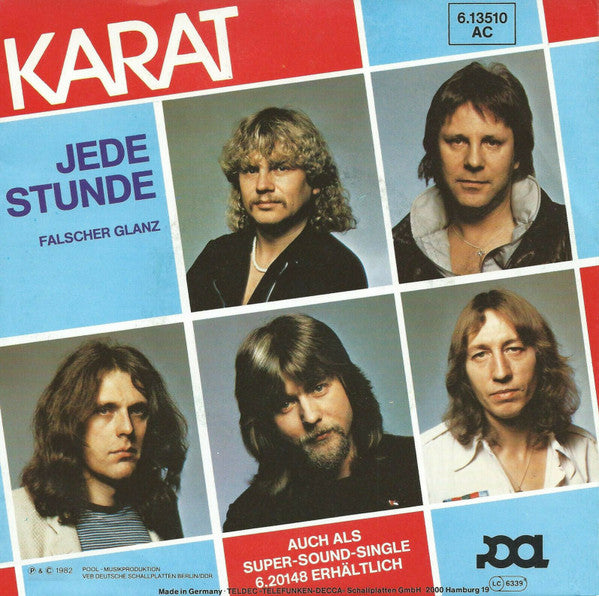 Karat - Jede Stunde Vinyl Singles Vinyl Very Good (VG) <br> Hoes Good Plus (G+)
