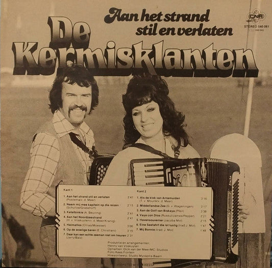 Kermisklanten - Aan Het Strand Stil En Verlaten (LP) Vinyl LP Vinyl Zeer Goed / Hoesje Goed "VINYLSINGLES.NL"