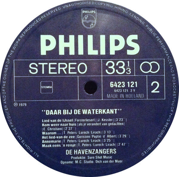 Havenzangers - Daar Bij De Waterkant (LP) Vinyl LP Vinyl Very Good (VG) <br> Hoes Good Plus (G+)