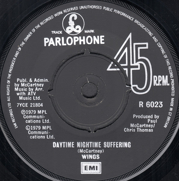 Wings - Goodnight Tonight Vinyl Singles Vinyl Goed / Hoes Generic