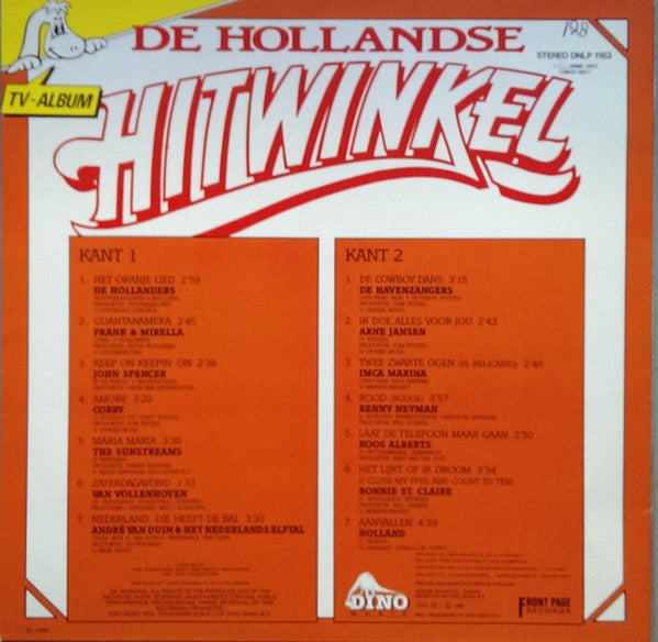 Various - De Hollandse Hitwinkel (LP) Vinyl LP Vinyl Very Good (VG) <br> Hoes Good Plus (G+)