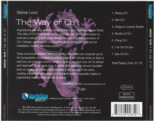 Steinar Lund - The Way Of Ch'i (CD) Compact Disc Goede Staat "VINYLSINGLES.NL"