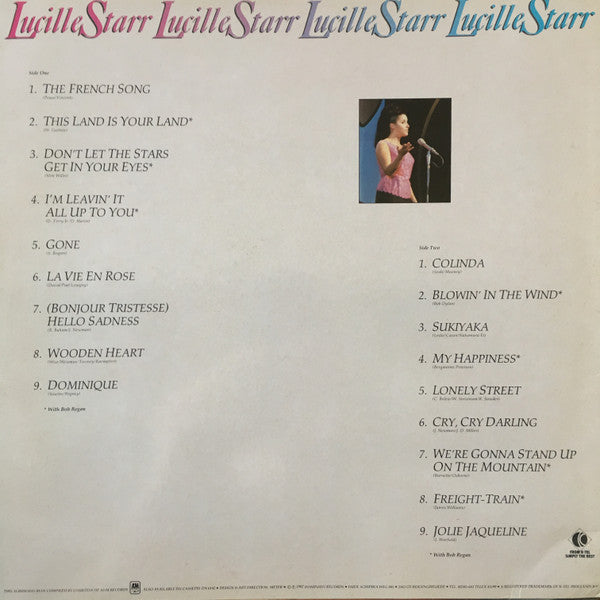 Lucille Starr - Lucille Starr (LP) Vinyl LP Vinyl Very Good (VG) <br> Hoes Good Plus (G+)