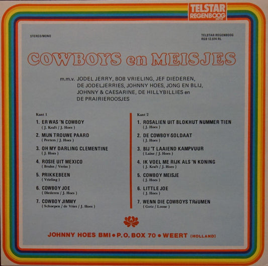 Various - Cowboys En Meisjes (LP) Vinyl LP Media VG+ / Sleeve G+