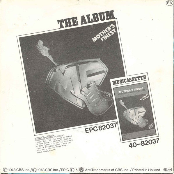 Mother's Finest - Piece Of The Rock ** Vinyl Singles Vinyl Very Good (VG) <br> Hoes Good Plus (G+)
