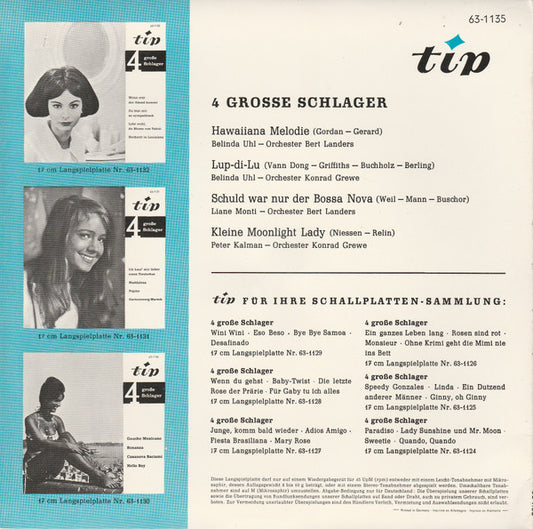 Various - * Große Schlager Vinyl Singles Vinyl Zeer Goed / Hoesje Goed "VINYLSINGLES.NL"